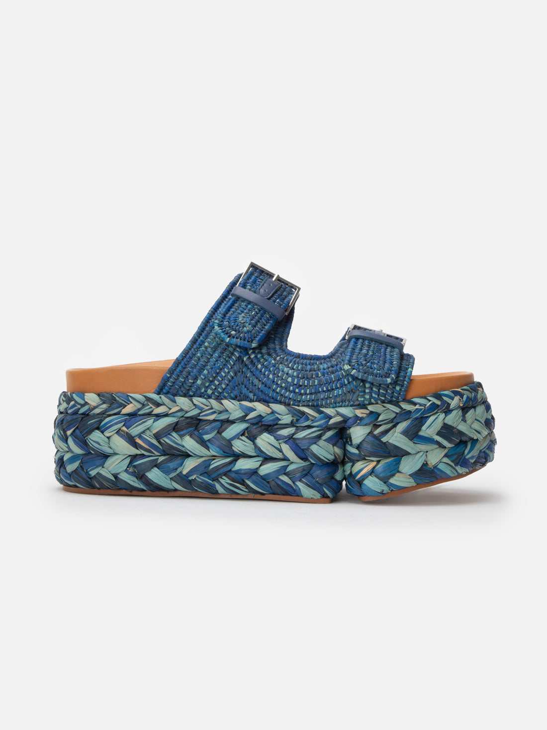 QUINIE4, azure raffia