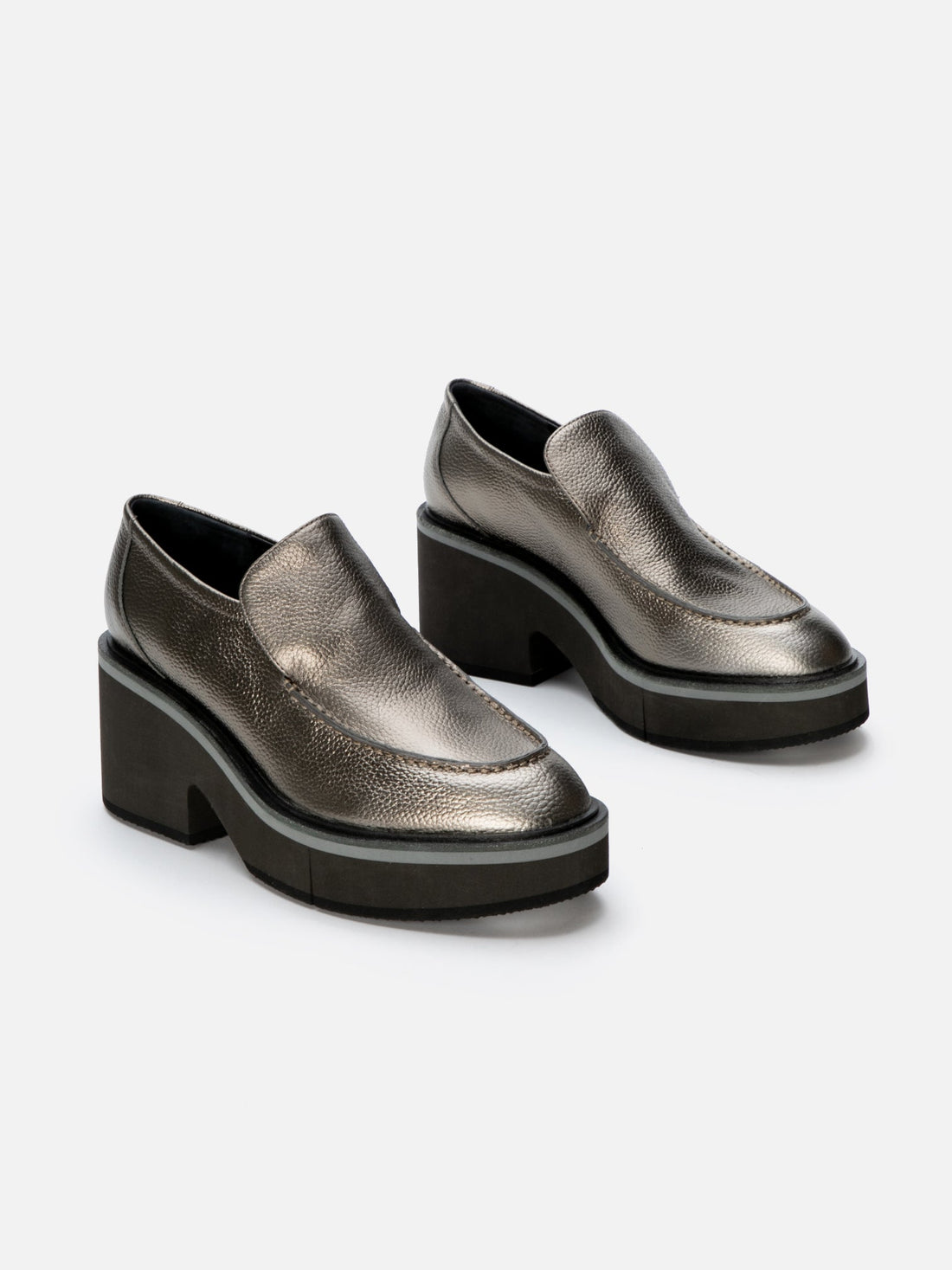 LOAFERS - ADELE, metallic gobi - Clergerie Paris - USA