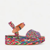 SANDALS - AIDA, multicolor raffia - Clergerie Paris - USA