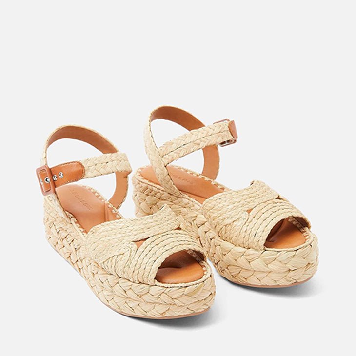 SANDALS - AIDA, natural straw - Clergerie Paris - USA