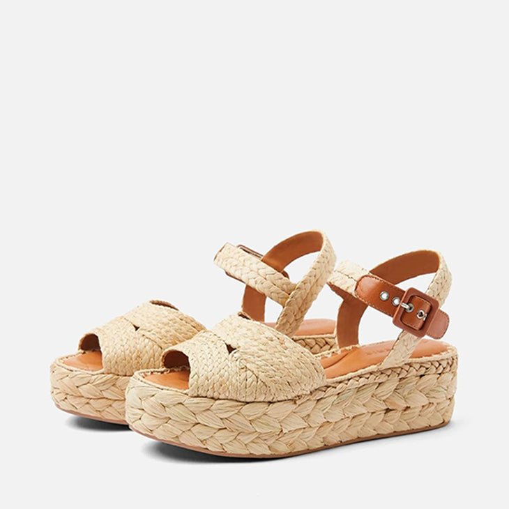 SANDALS - AIDA, natural straw - Clergerie Paris - USA