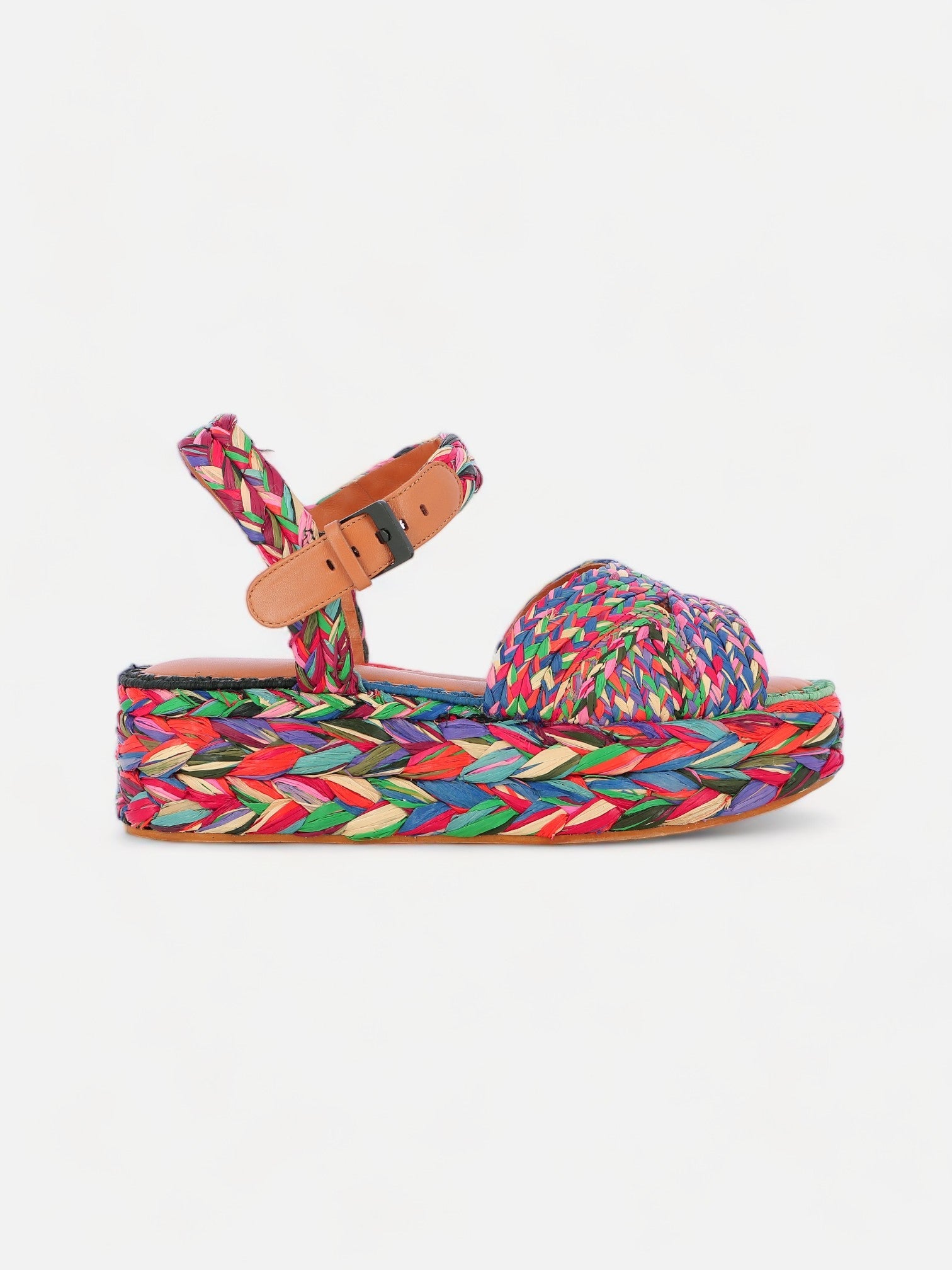 SANDALS - AIDA sandals, multicolor raffia - Clergerie Paris - USA