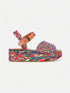 SANDALS - AIDA sandals, multicolor raffia - Clergerie Paris - USA