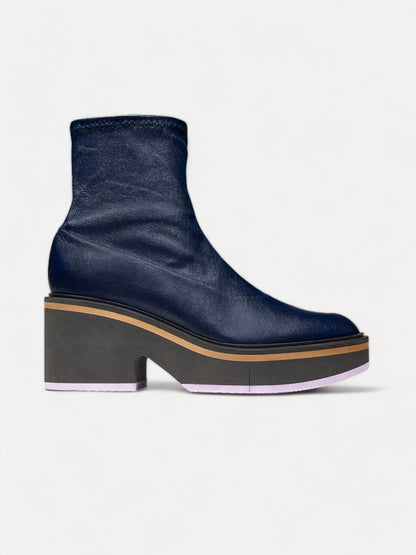 ALBANE ankle boots, stretch leather blue