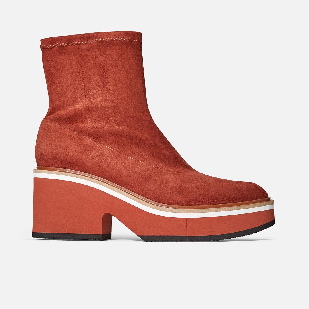 ANKLE BOOTS - ALBANE ankle boots, brick suede lambskin || OUTLET - ALBANE8BRCSDRM340 - Clergerie Paris - USA