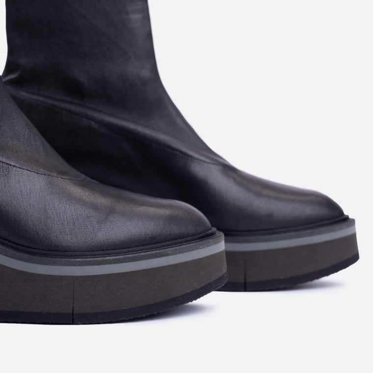 ANKLE BOOTS - ALBANE ankle boots, stretch lambskin black - ALBANEBLKSTTM350 - Clergerie Paris - USA