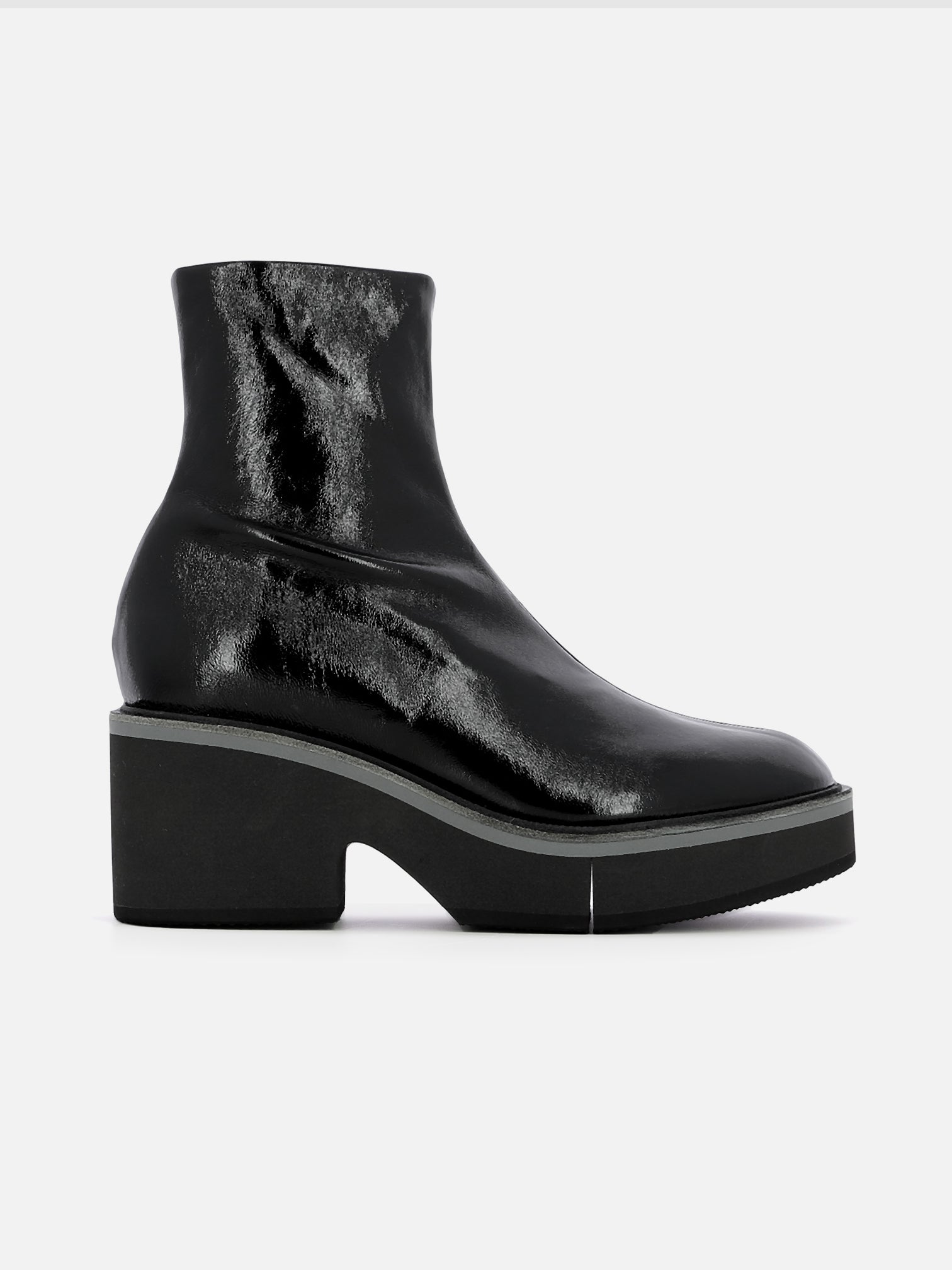 ANKLE BOOTS - ALBANE, naplak stretch black - Clergerie Paris - USA