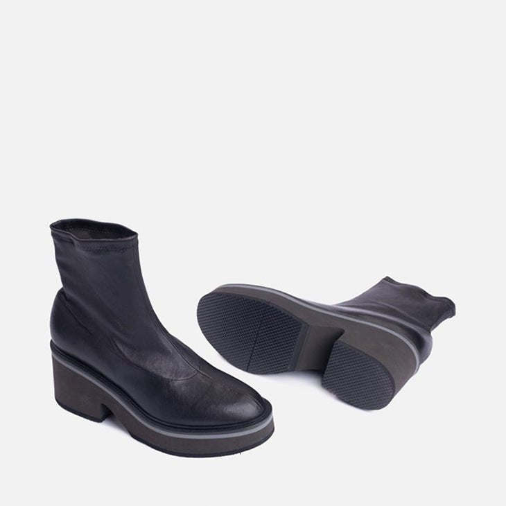 ANKLE BOOTS - ALBANE, stretch black - Clergerie Paris - USA