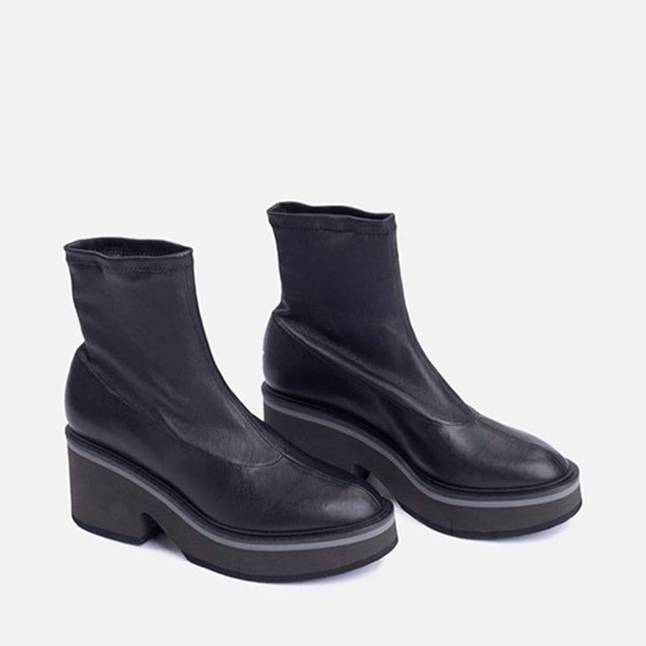 ANKLE BOOTS - ALBANE, stretch black - Clergerie Paris - USA