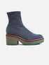 ANKLE BOOTS - ALBANE, suede stretch mineral - Clergerie Paris - USA