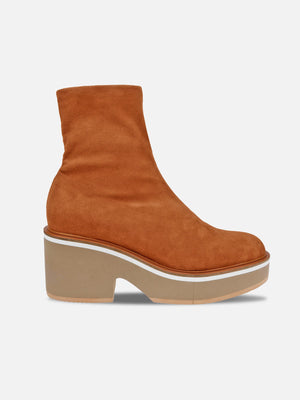 ANKLE BOOTS - ALBANE4, brown stretch suede - Clergerie Paris - USA