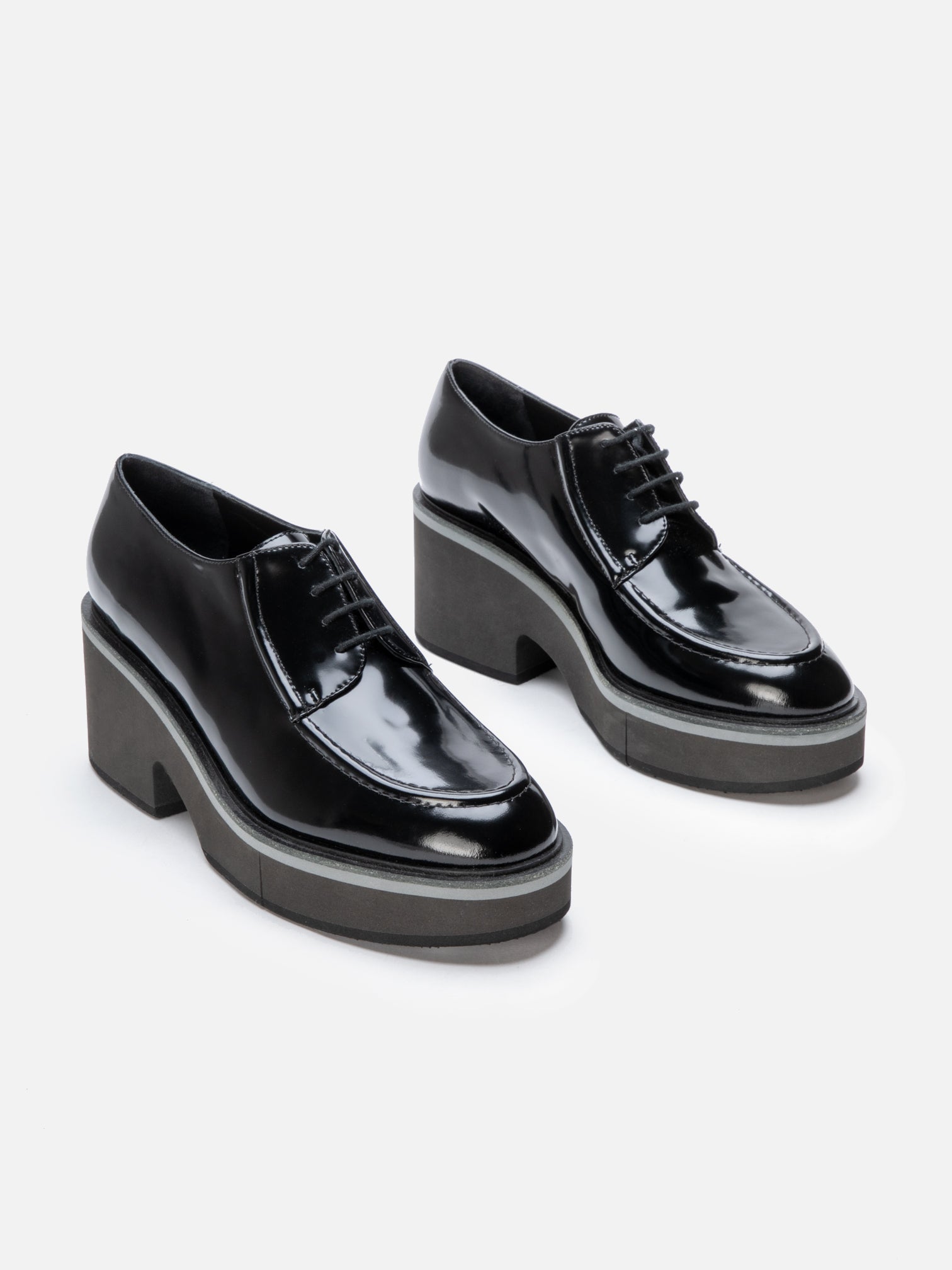 DERBIES - ANJA, gloss black - Clergerie Paris - USA