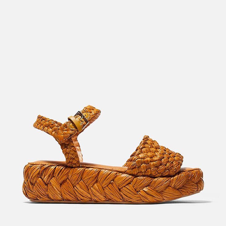 SANDALS - ANNIE, yellow raffia || OUTLET - Clergerie Paris - USA