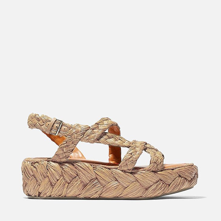 SANDALS - ANTONA, natural raffia || OUTLET - Clergerie Paris - USA