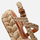 SANDALS - ANTONA sandals, natural raffia || OUTLET - ANTONANATRFIM350 - Clergerie Paris - USA