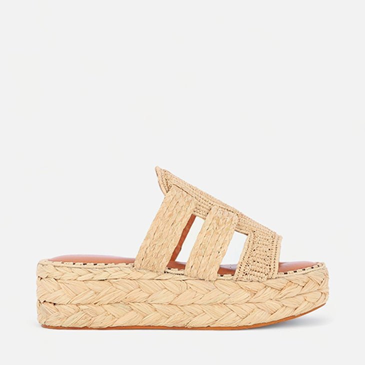 SANDALS - ARALIA, raffia natural - Clergerie Paris - USA