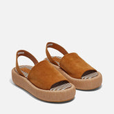 SANDALS - ARIELLE, suede brown || OUTLET - Clergerie Paris - USA