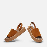 SANDALS - ARIELLE, suede brown || OUTLET - Clergerie Paris - USA