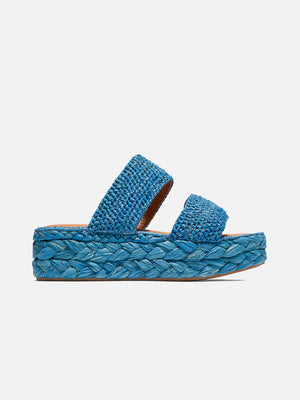 ARLENE, raffia blue