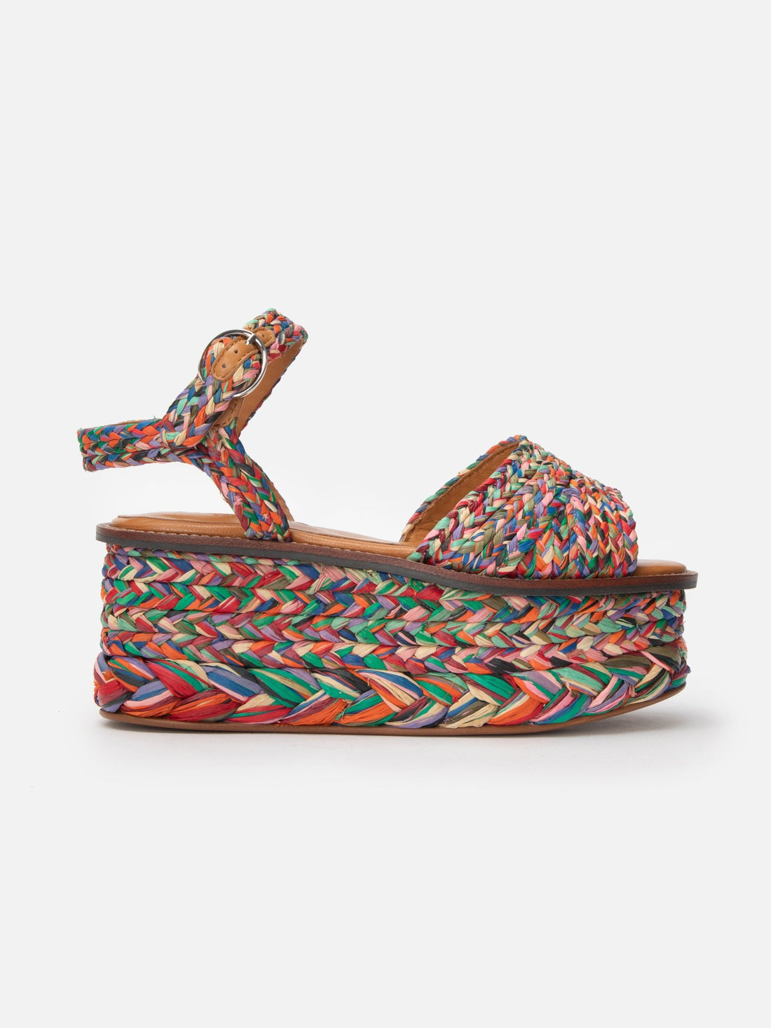 SANDALS - ARTY, bright raffia - Clergerie Paris - USA