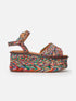 SANDALS - ARTY, bright raffia - Clergerie Paris - USA