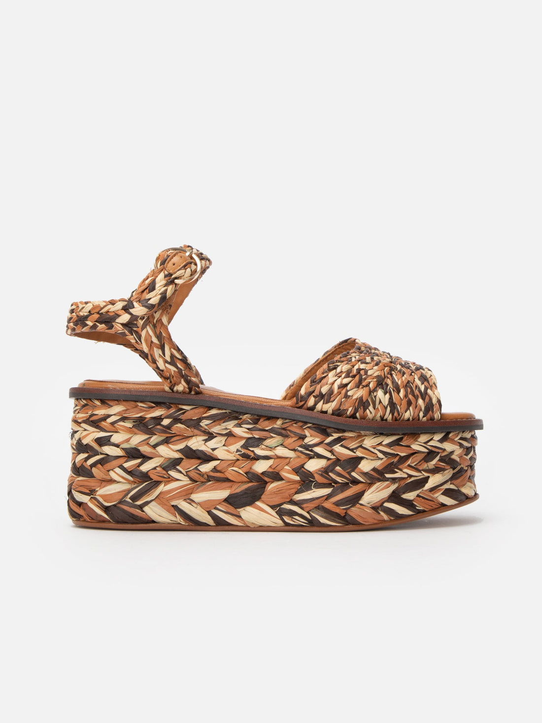 SANDALS - ARTY, wood raffia - Clergerie Paris - USA
