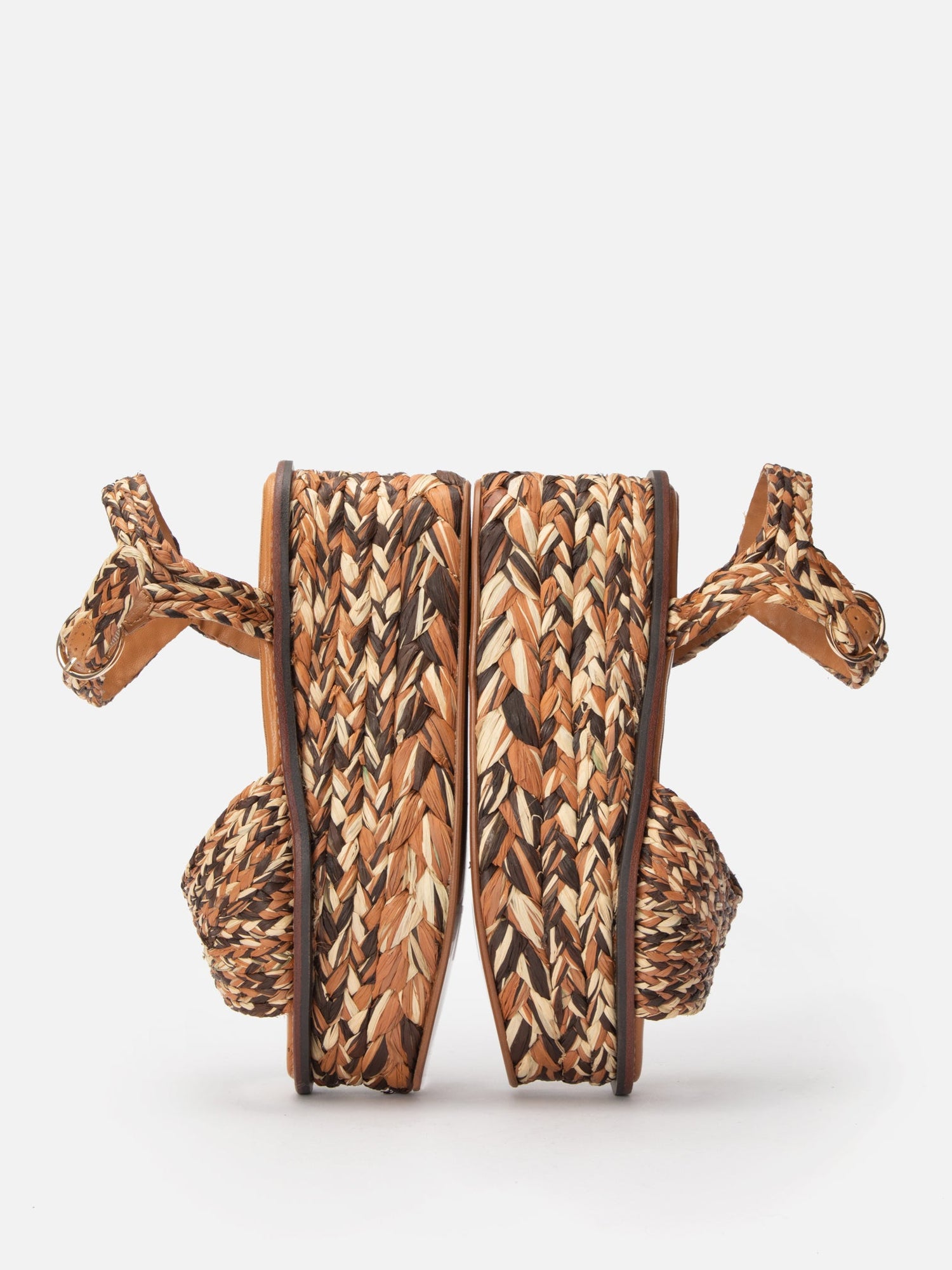 SANDALS - ARTY, wood raffia - Clergerie Paris - USA