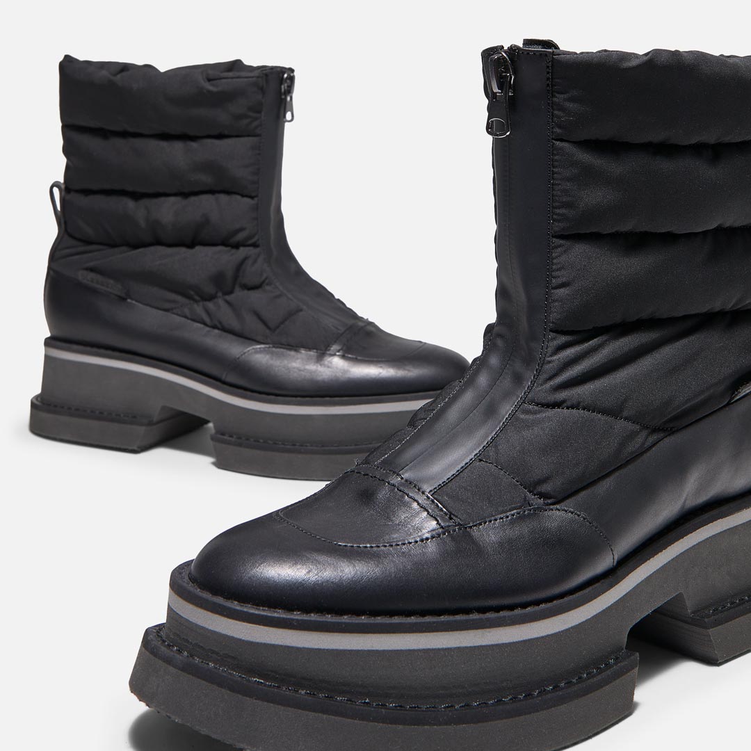 ANKLE BOOTS - BACHA ankle boots, black calfskin || OUTLET - BACHATBLKLCAM340 - Clergerie Paris - USA