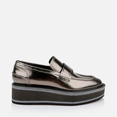 LOAFERS - BAHATI, gloss metallic gobi - Clergerie Paris - USA