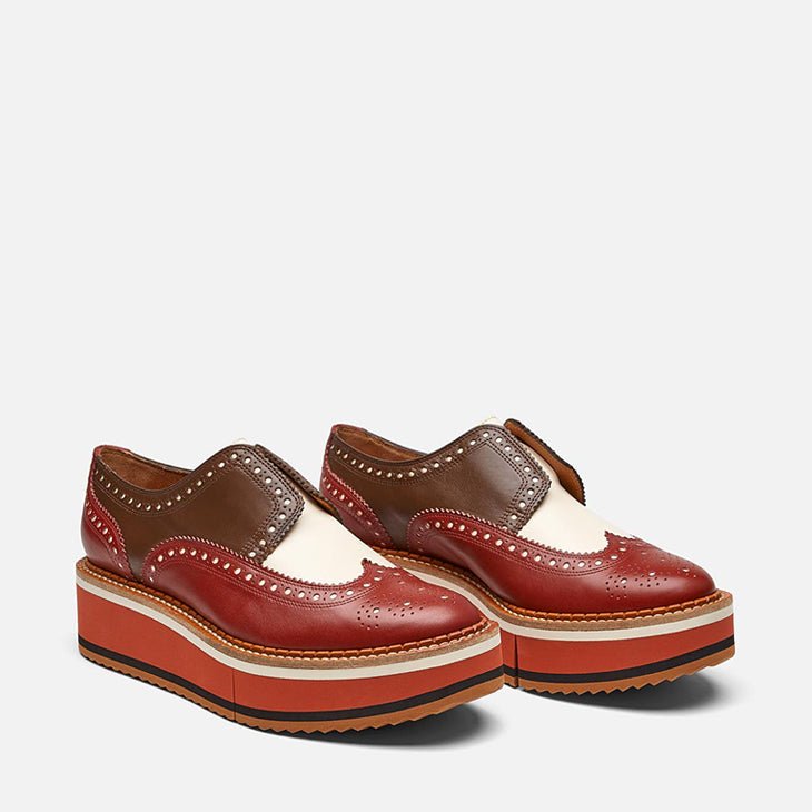 DERBIES - BECKA, brick || OUTLET - Clergerie Paris - USA