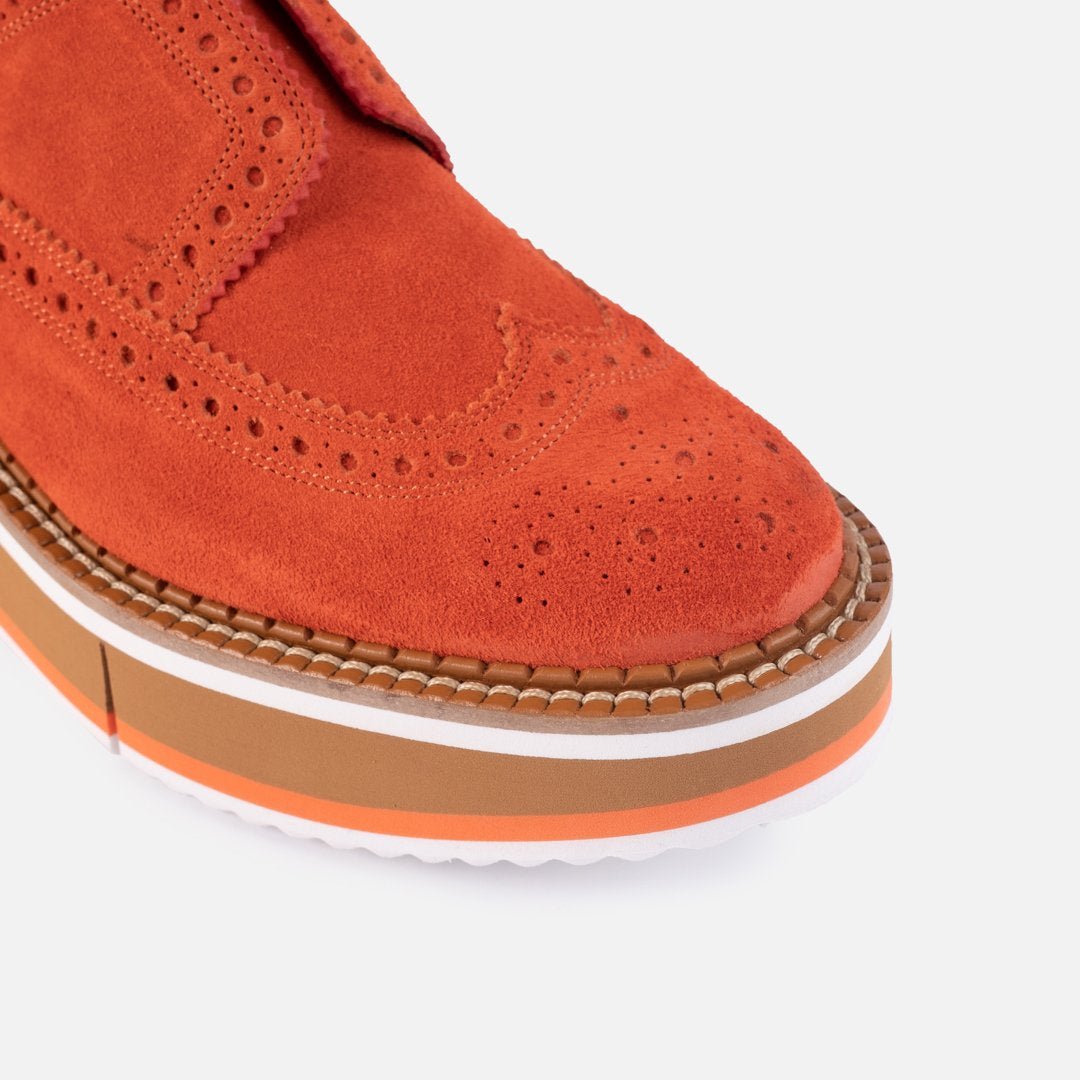 DERBIES - BECKA derbies, fiery red || OUTLET - BECKAC6REDCRUM350 - Clergerie Paris - USA