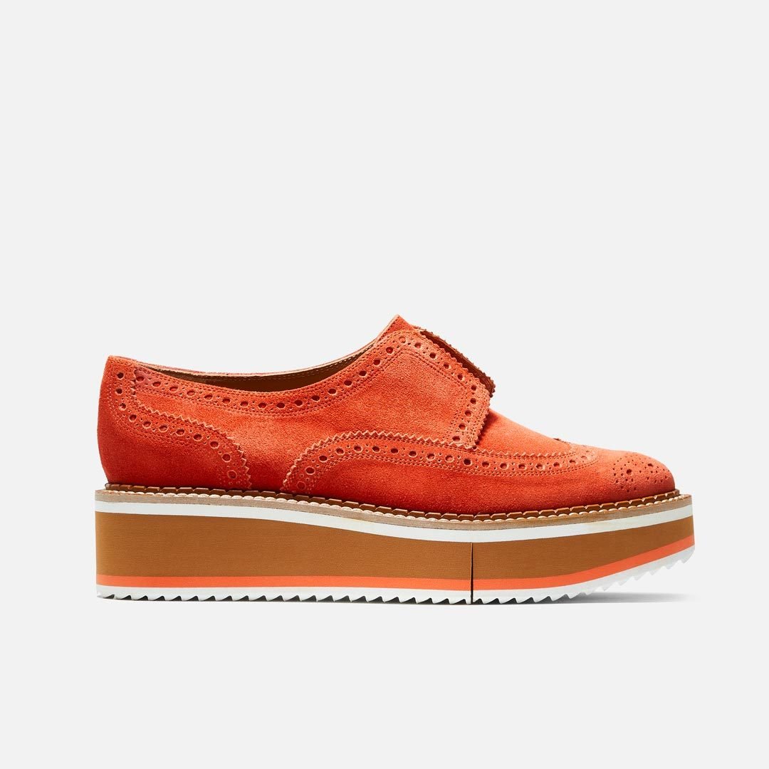 DERBIES - BECKA derbies, fiery red || OUTLET - BECKAC6REDCRUM350 - Clergerie Paris - USA