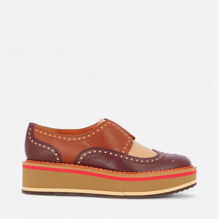 DERBIES - BECKA, multicolor brown - Clergerie Paris - USA