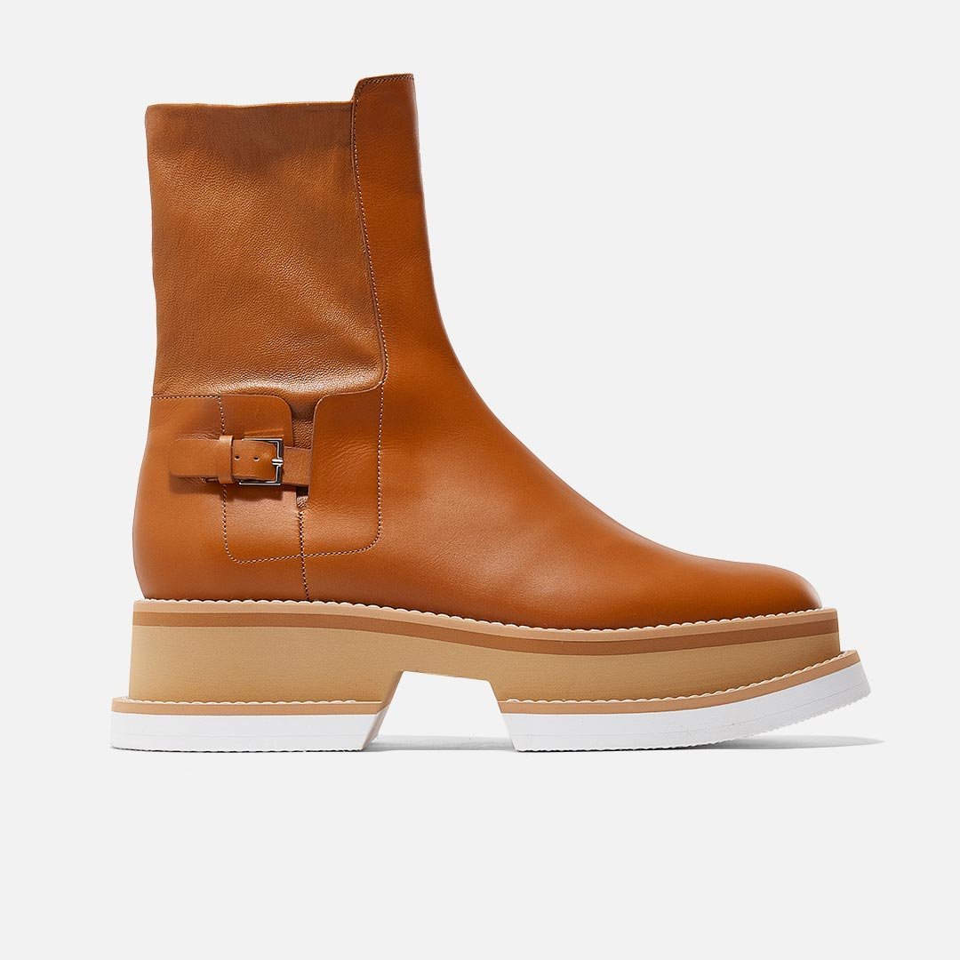 ANKLE BOOTS - BEY ankle boots, rust calfskin || OUTLET - BEYRUSCALM340 - Clergerie Paris - USA