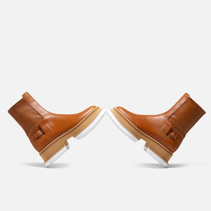 ANKLE BOOTS - BEY ankle boots, rust calfskin || OUTLET - BEYRUSCALM340 - Clergerie Paris - USA