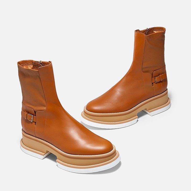 ANKLE BOOTS - BEY, rust || OUTLET - Clergerie Paris - USA