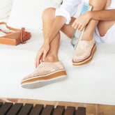 DERBIES - BIBA derbies, natural cellulose raffia - BIBANATCELM350 - Clergerie Paris - USA