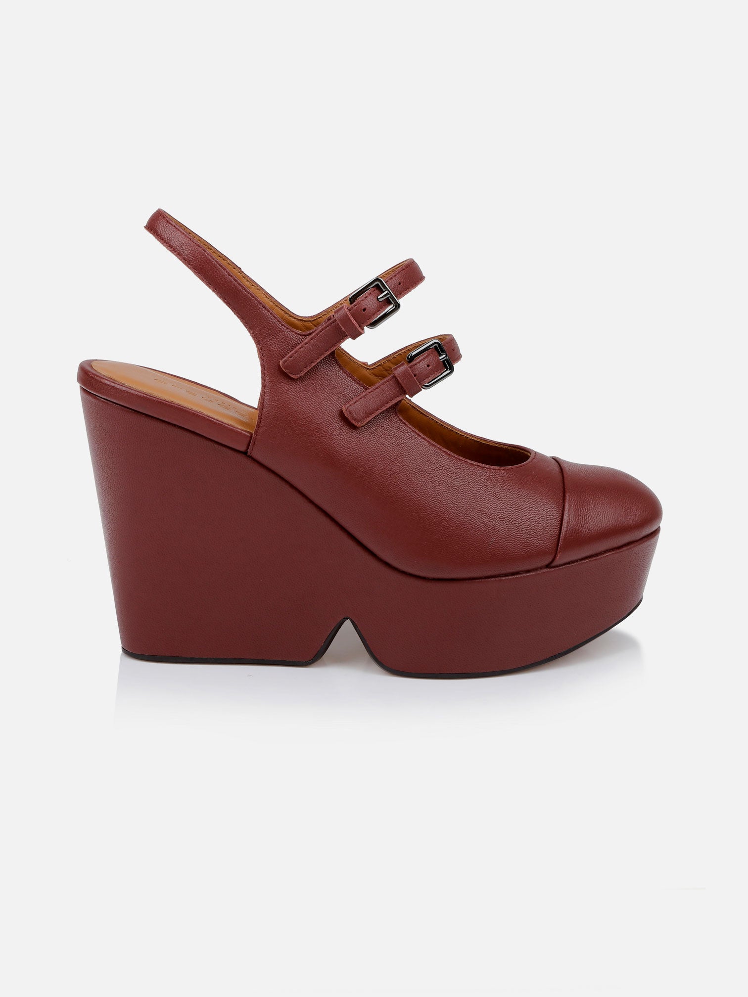 WEDGES - BONITA, garnet - Clergerie Paris - USA