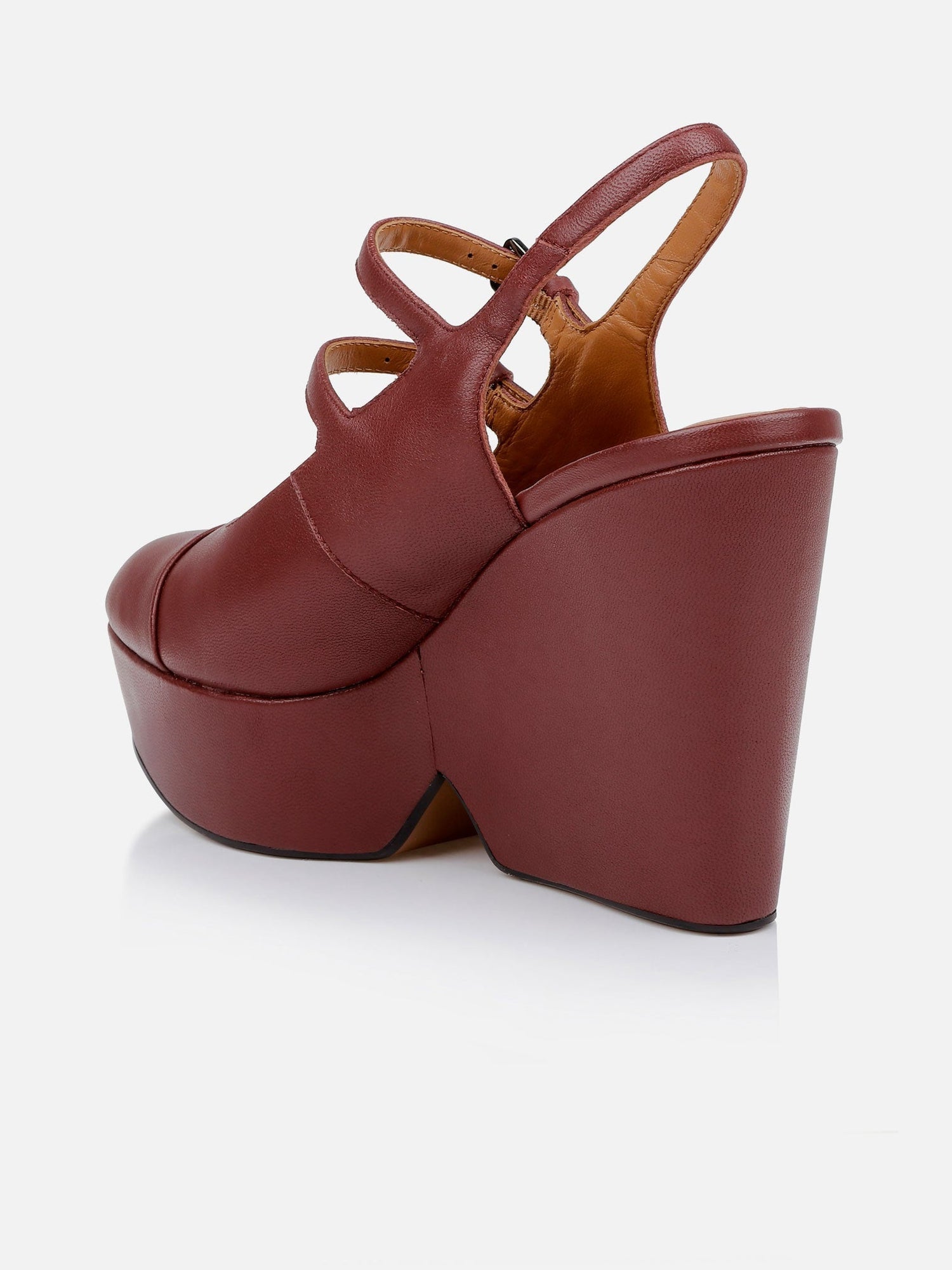 WEDGES - BONITA, garnet - Clergerie Paris - USA