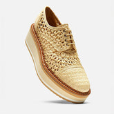 DERBIES - BORRIL, natural raffia || OUTLET - Clergerie Paris - USA