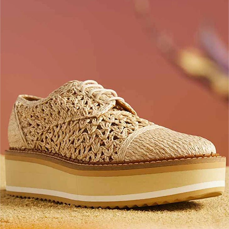 DERBIES - BORRIL, natural raffia || OUTLET - Clergerie Paris - USA