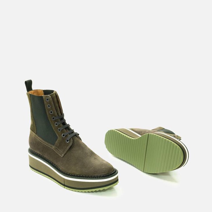 ANKLE BOOTS - BRENDY, leaf green || OUTLET - Clergerie Paris - USA