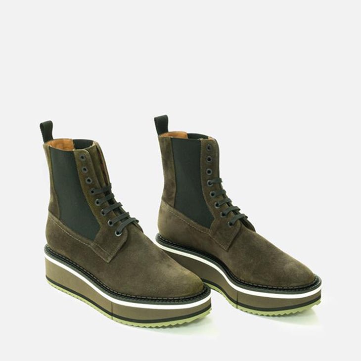 ANKLE BOOTS - BRENDY, leaf green || OUTLET - Clergerie Paris - USA