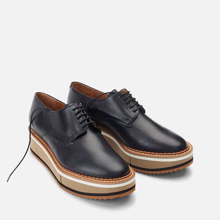 DERBIES - BROOK, black &amp; nude || OUTLET - Clergerie Paris - USA