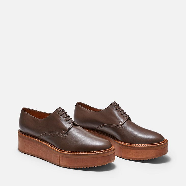 DERBIES - BROOK, wood brown || OUTLET - Clergerie Paris - USA