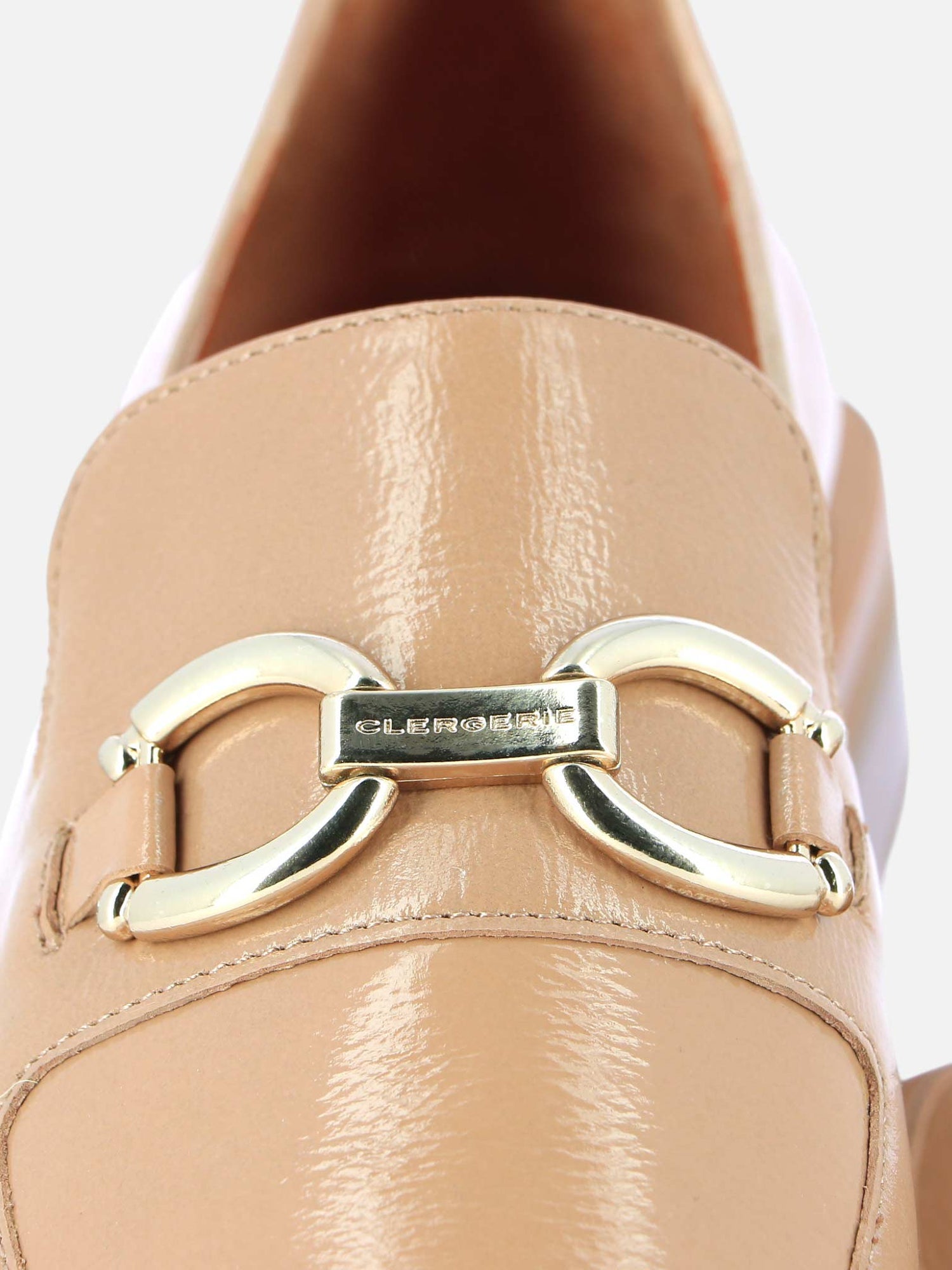 LOAFERS - BUMPER loafers, varnished goatskin beige || OUTLET - BUMPERBEIPATM340 - Clergerie Paris - USA