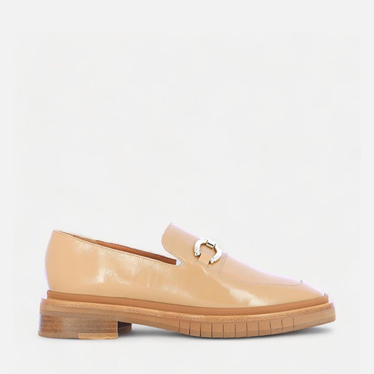 LOAFERS - BUMPER, varnished beige || OUTLET - Clergerie Paris - USA