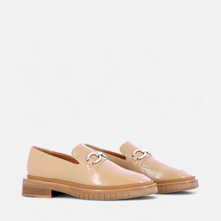 LOAFERS - BUMPER, varnished beige || OUTLET - Clergerie Paris - USA