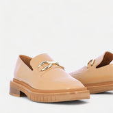 LOAFERS - BUMPER, varnished beige || OUTLET - Clergerie Paris - USA