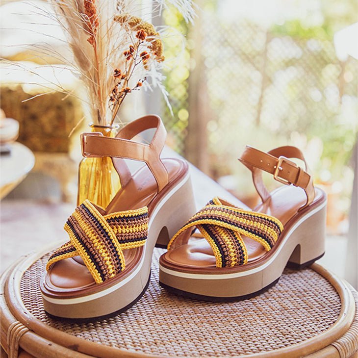 SANDALS - CARYA, crochet mango - Clergerie Paris - USA